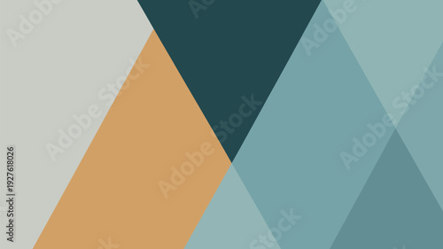 A modern geometric pattern with colorful triangles in a vibrant design