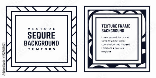 Two blank certificates with decorative borders and text placeholders. Vector