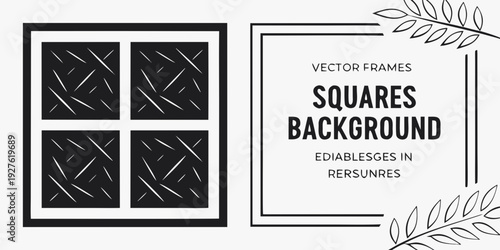 Let your imagination run wild with our stunning squares background design Vector