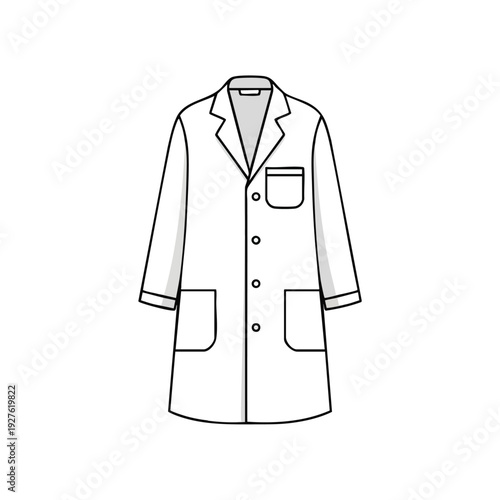 Stylish Medical Lab Coat for Healthcare Professionals and Scientists