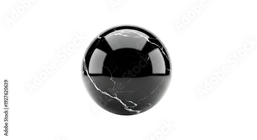 Black Marble Sphere