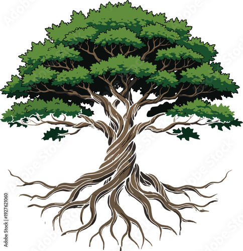 High angle shot of a modern minimalist home office workspace with laptop computer coffee cup and green plant on white desk for professional business.