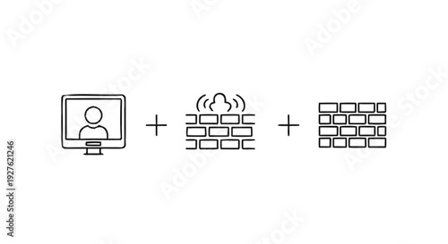 Conceptual illustration of online security and network protection.