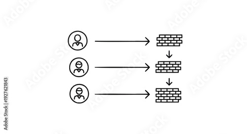 Conceptual illustration of people facing obstacles or challenges.