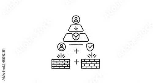 Cybersecurity Network Protection and Data Security Concept.