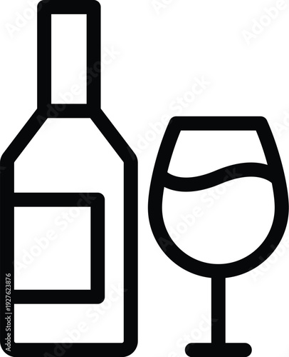 Food and drink web icons in line style. Meal, restaurant, dishes, fruits, fastfood, burger, pizza, coffee, sandwich, collection. Vector illustration.