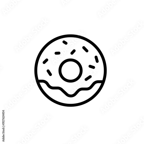 Food and drink web icons in line style. Meal, restaurant, dishes, fruits, fastfood, burger, pizza, coffee, sandwich, collection. Vector illustration.
