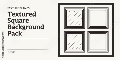 Textured square background pack for creative design projects and presentations Vector