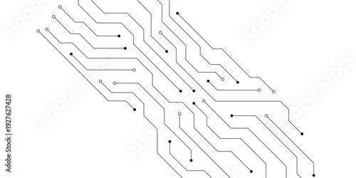 abstract white circuit board background