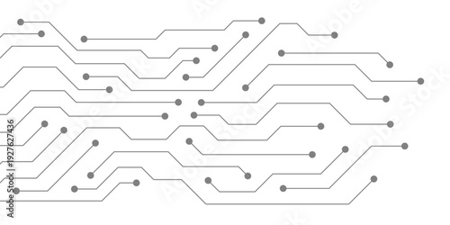 abstract white circuit board background