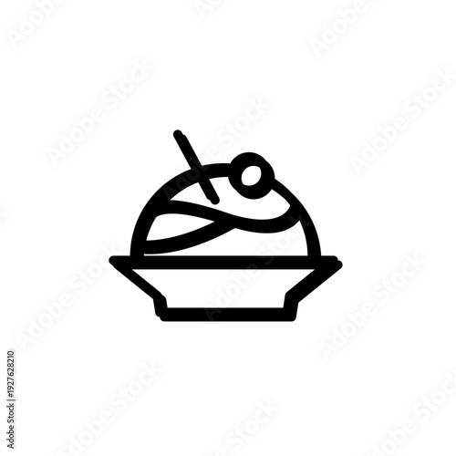 Food and drink web icons in line style. Meal, restaurant, dishes, fruits, fastfood, burger, pizza, coffee, sandwich, collection. Vector illustration.