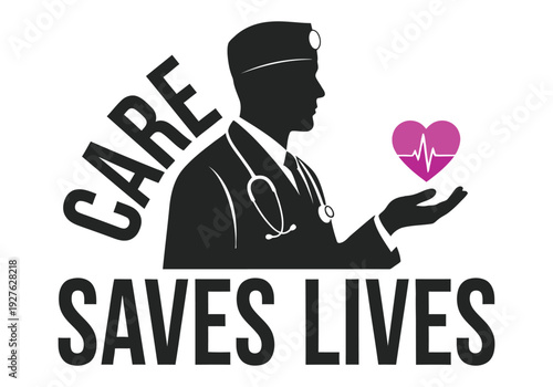 Healthcare professional emphasizing the importance of care in saving lives