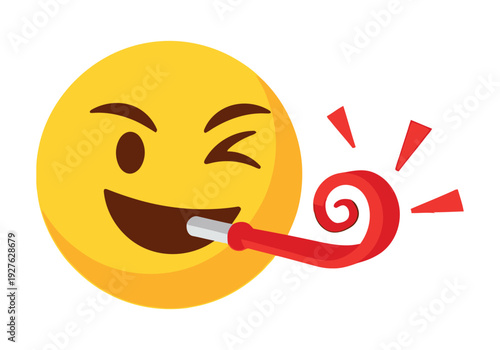 A cheerful emoji with a tongue sticking out as a snail