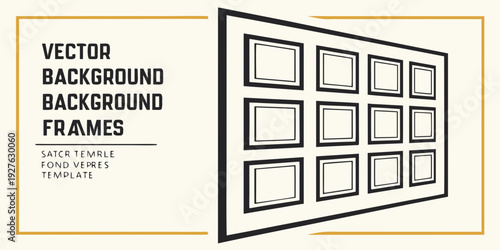 Including background frames in your design can add depth and structure to your layout. Vector