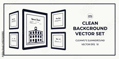 2023 clean background vector set for modern design projects Vector