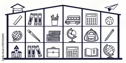 A diverse collection of vintage and modern appliances displayed in a showroom Vector