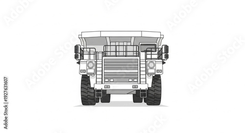 Front view of a military armored vehicle, ready for combat and defense.