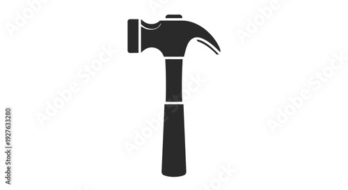 Black Claw Hammer Tool Illustration.