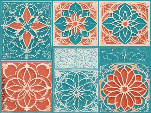 Abstract Arabic concept pattern banner 