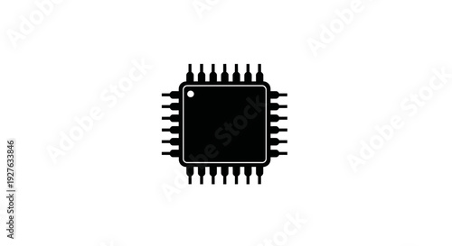 Microchip Electronic Circuit Processor Component.