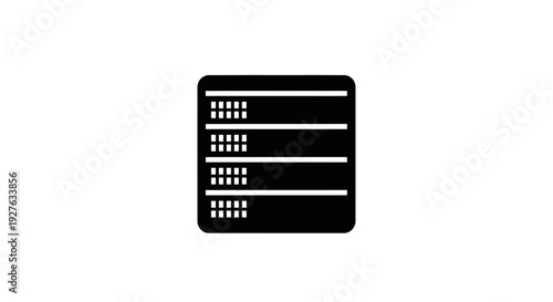 Server Database Storage Device Icon.