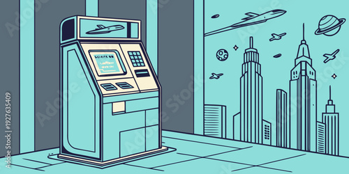 A futuristic hospital room with advanced medical technology and holographic displays Vector