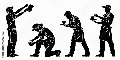 Group of people engaged in various activities on their smartphones Vector