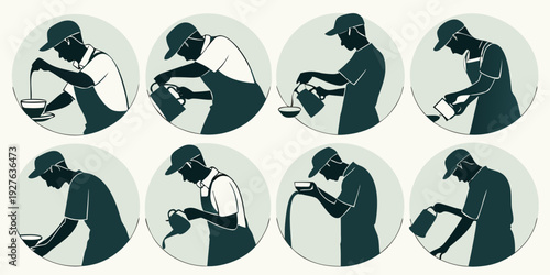 A collection of various animals in black and white silhouettes Vector