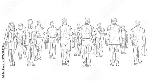 Group of People Standing Together.