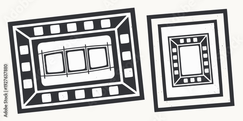 Two computer memory modules with different pin configurations and sizes Vector