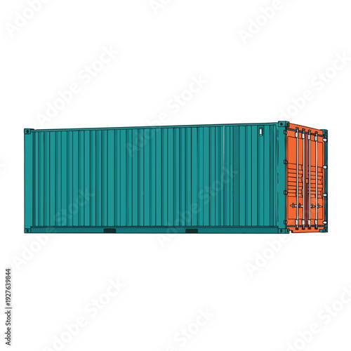 Modern Cargo Shipping Container for Logistics and Transportation