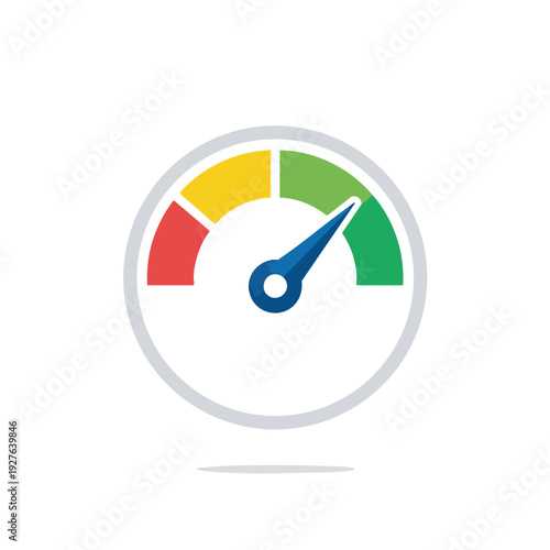 Gauge Indicator Showing High Performance and Efficiency in Industrial Equipment