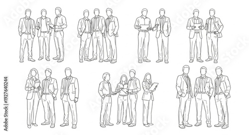 Group of People Standing Together.