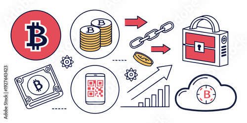 A visual representation of various payment methods and their processes Vector