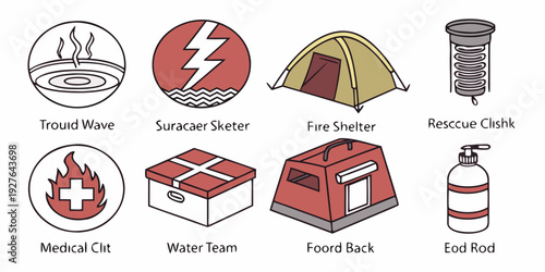 A collection of various hats and caps showcasing different styles and designs. Vector