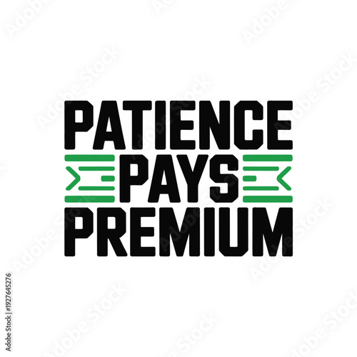 A motivational quote about patience and success in business or finance
