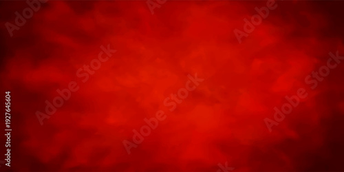 Abstract Red Smoke Background With Dramatic Textured Gradient for Design and Media
