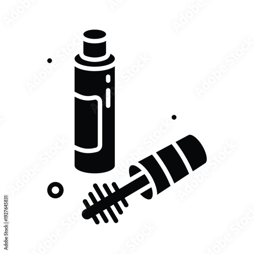 Check out this amazing glyph icon of mascara, easy to use