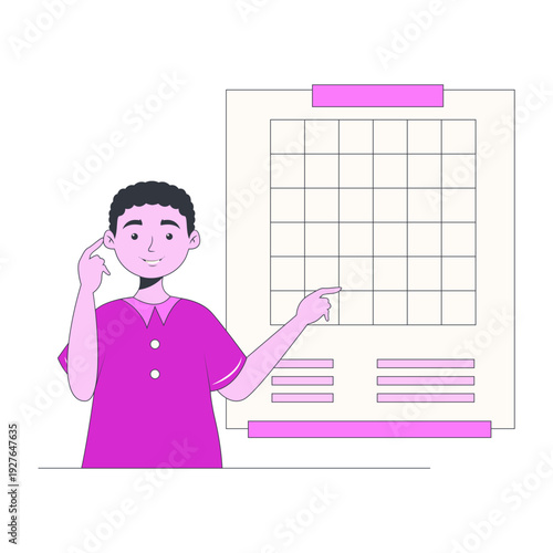 Creative Business Idea. Isolated on White Background. Flat Vector Character.