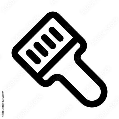 Paint brush icon. Paint brush modern professional line icon with minimal unique design representing art, creativity, painting, design projects, and illustration work.
