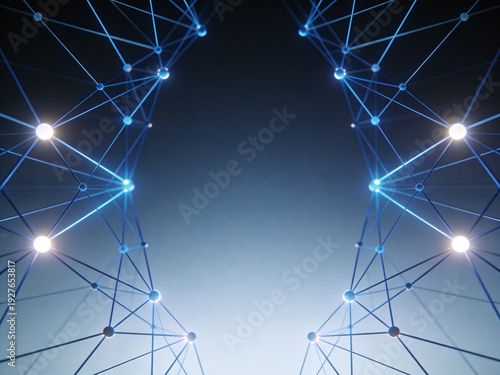 Structured abstract data background with clean geometric lines