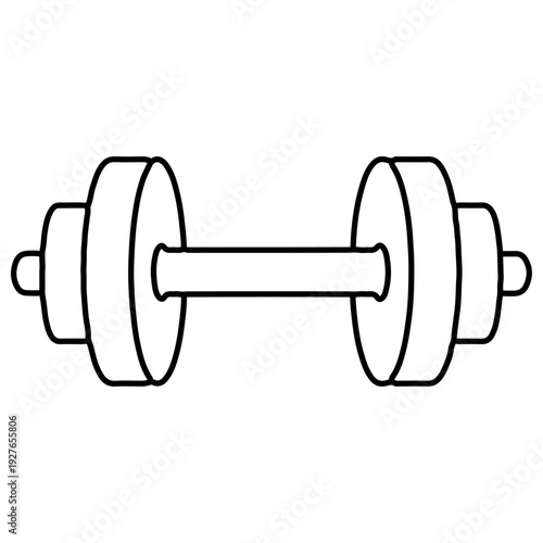 Dumbbell for strength training and fitness exercises