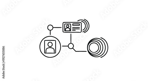 Digital Identity and Connection Concept Illustration.