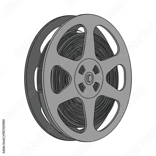 Classic Film Reel for Movie Production and Cinematic Content