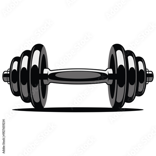dumbbell isolated on white