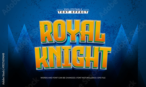 Royal Knight Editable Text Effect - Medieval Fantasy Bold Typography Style