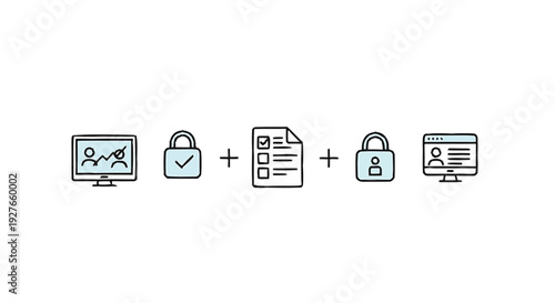 Digital Security and Data Protection Concept Illustration.