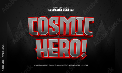 Cosmic Hero Editable Text Effect - Medieval Fantasy Bold Typography Style