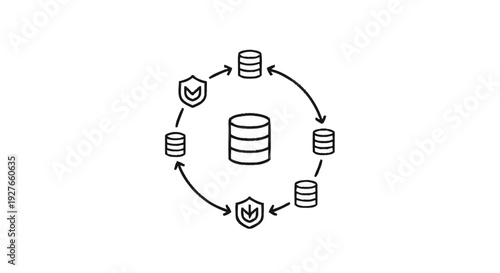 Database Security and Data Protection Concept.