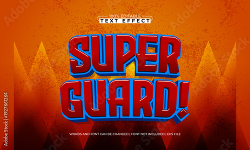 Super Guard Editable Text Effect - Medieval Fantasy Bold Typography Style
